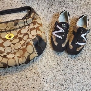 Coach purse and matching shoes